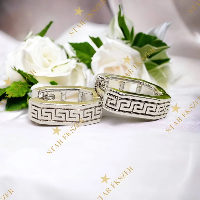 Doris White Gold Filled antiallergén görög fülbevaló