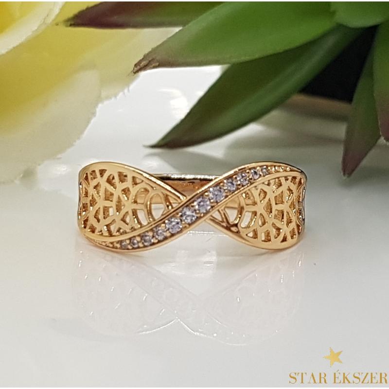 Becca Gold Filled Görög Gyűrű 57-es 