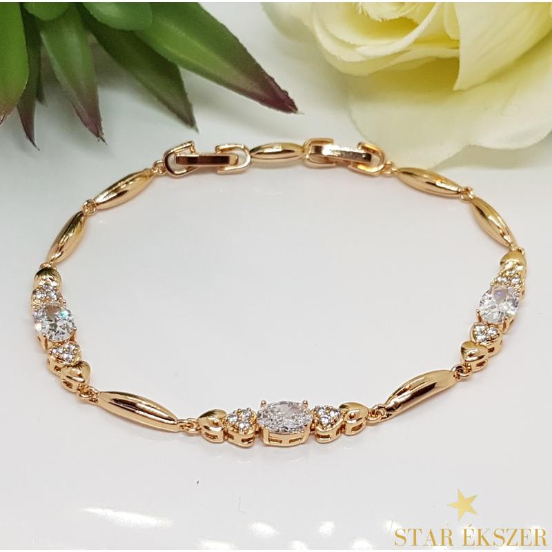 Sadie Gold Filled köves karkötő 17/19cm