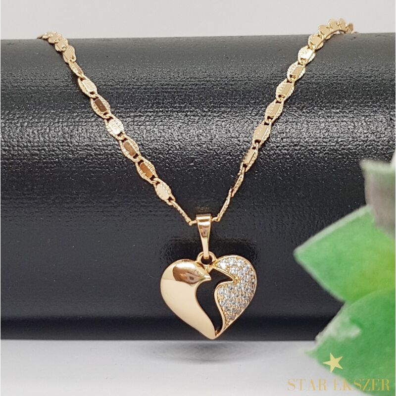 Selene Gold Filled szív medálos nyaklánc 50cm