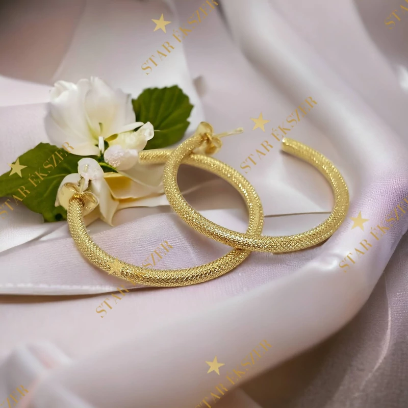 Inge 14K Gold Filled antiallergén félkarika fülbevaló 