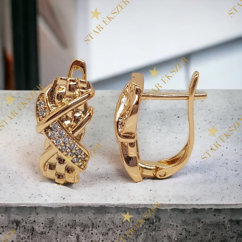 Jasmin Gold Filled antiallergén fülbevaló