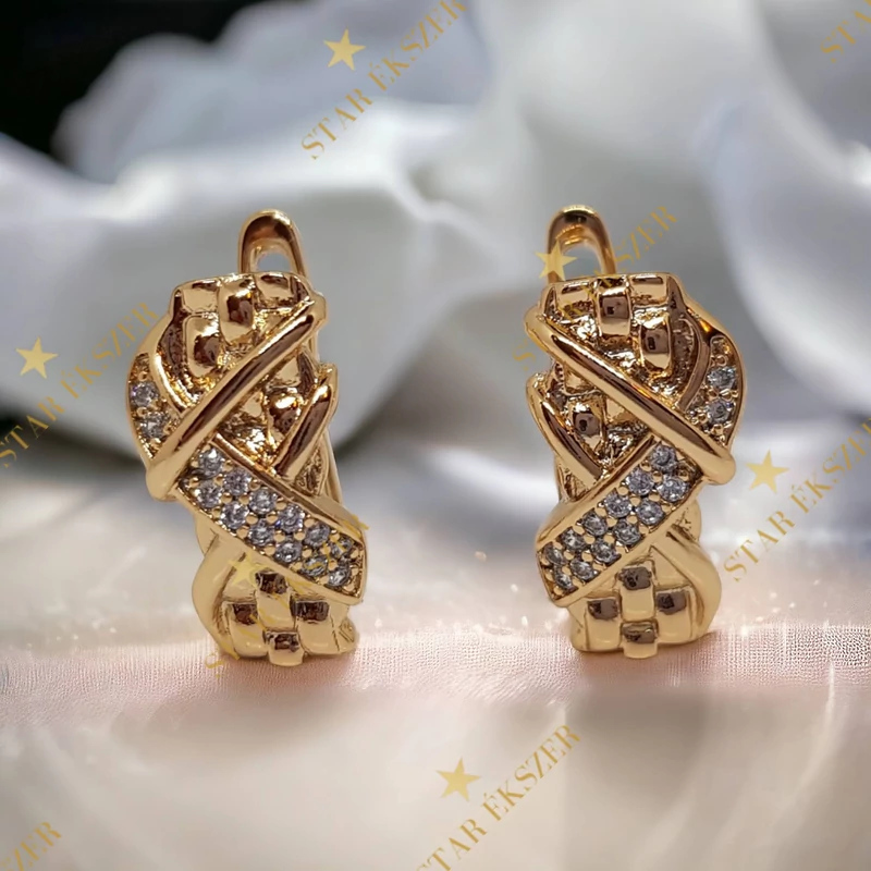 Jasmin Gold Filled antiallergén fülbevaló