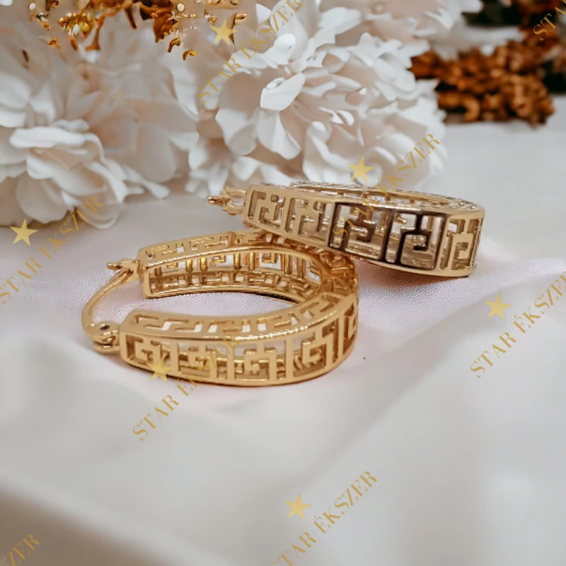 Caren Gold Filled antiallergén görög fülbevaló