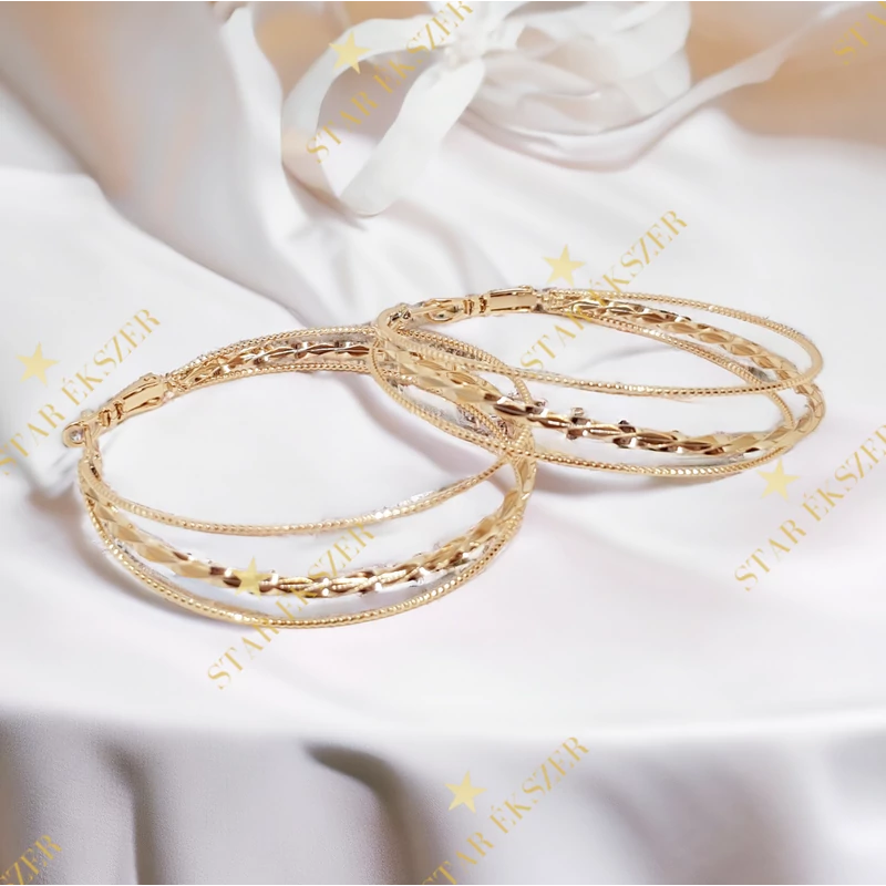 Tilla Gold Filled antiallergén karika fülbevaló 5cm