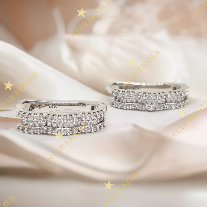 Zonera White Gold Filled antiallergén fülbevaló