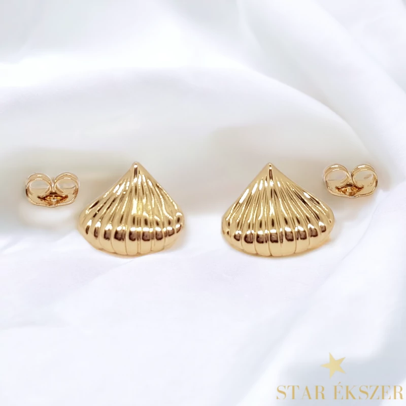 Shell Gold Filled antiallergén kagyló fülbevaló