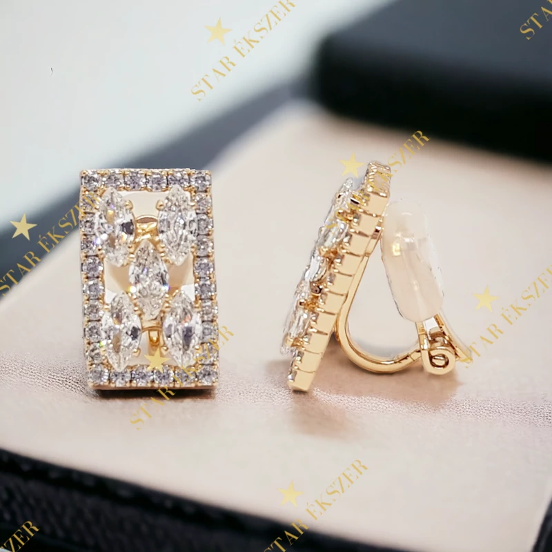 Hella Gold Filled antiallergén fülbevaló klipszes