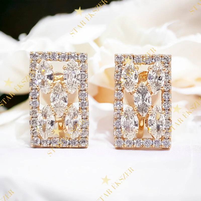 Hella Gold Filled antiallergén fülbevaló klipszes