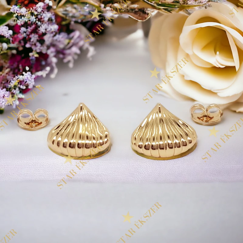 Shell Gold Filled antiallergén kagyló fülbevaló