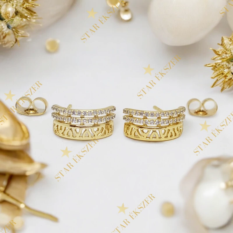 Izabel 14K Gold Filled antiallergén fülbevaló