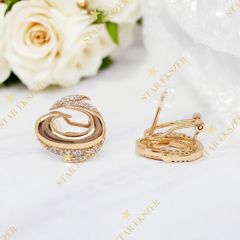 Zenna Gold Filled antiallergén fülbevaló 