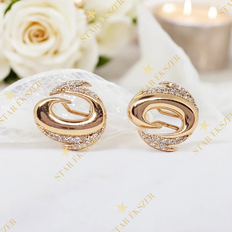 Zenna Gold Filled antiallergén fülbevaló 