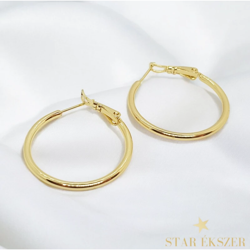 Mimi 14K Gold Filled antiallergén karika fülbevaló 3cm