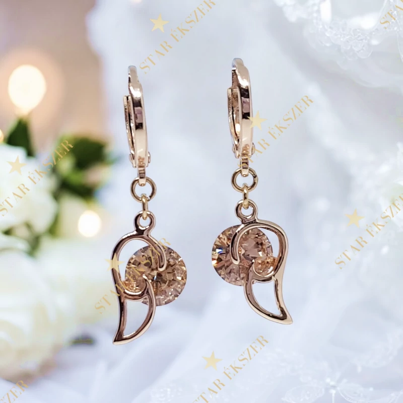 Novara 18K Gold Filled antiallergén fülbevaló pezsgő