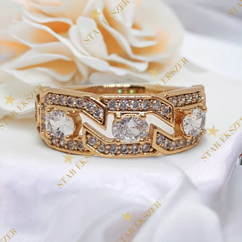 Danielle antiallergén Gold Filled gyűrű 52-es