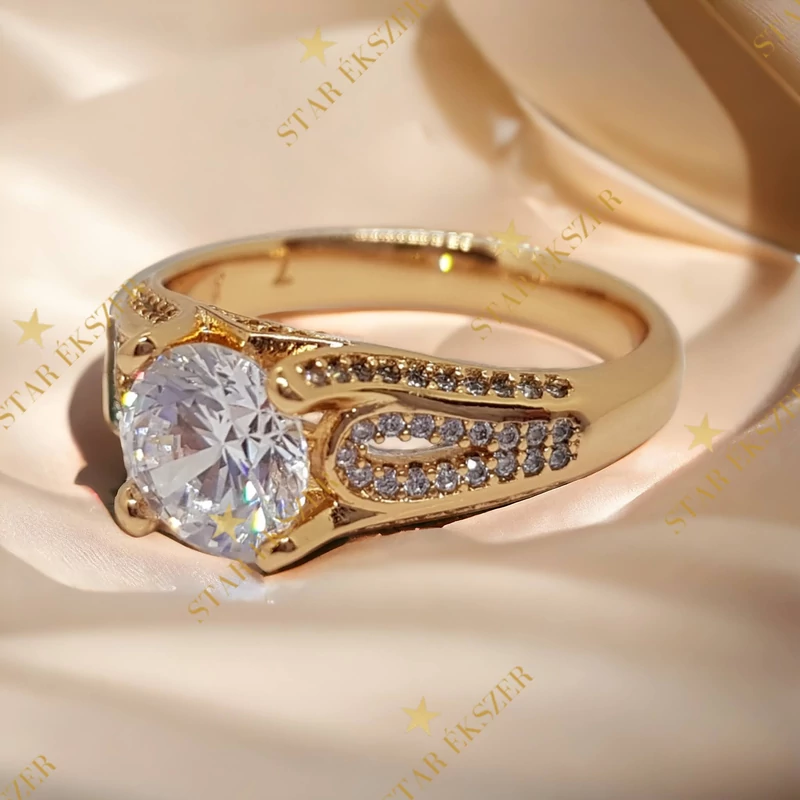 Ildiko antiallergén Gold Filled gyűrű 57-es 