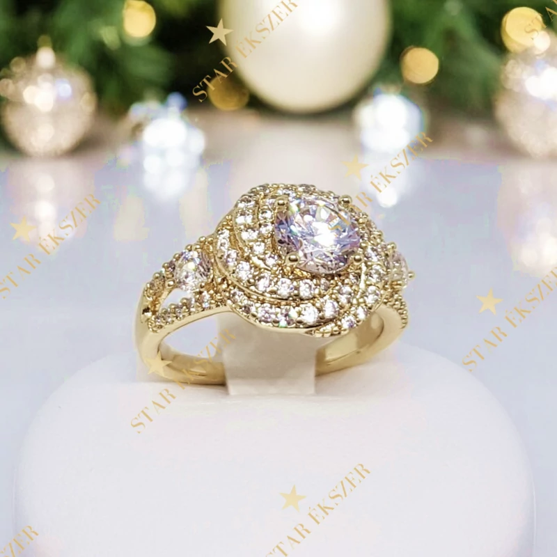 Izabel 14K antiallergén Gold Filled gyűrű 54-es