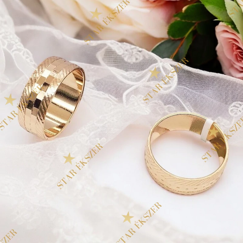 Angular 18K antiallergén Gold Filled karikagyűrű 57-es