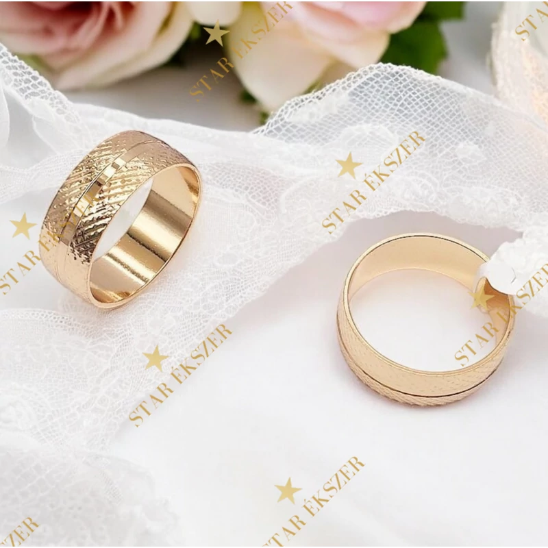 Line 18K antiallergén Gold Filled karikagyűrű 54-es