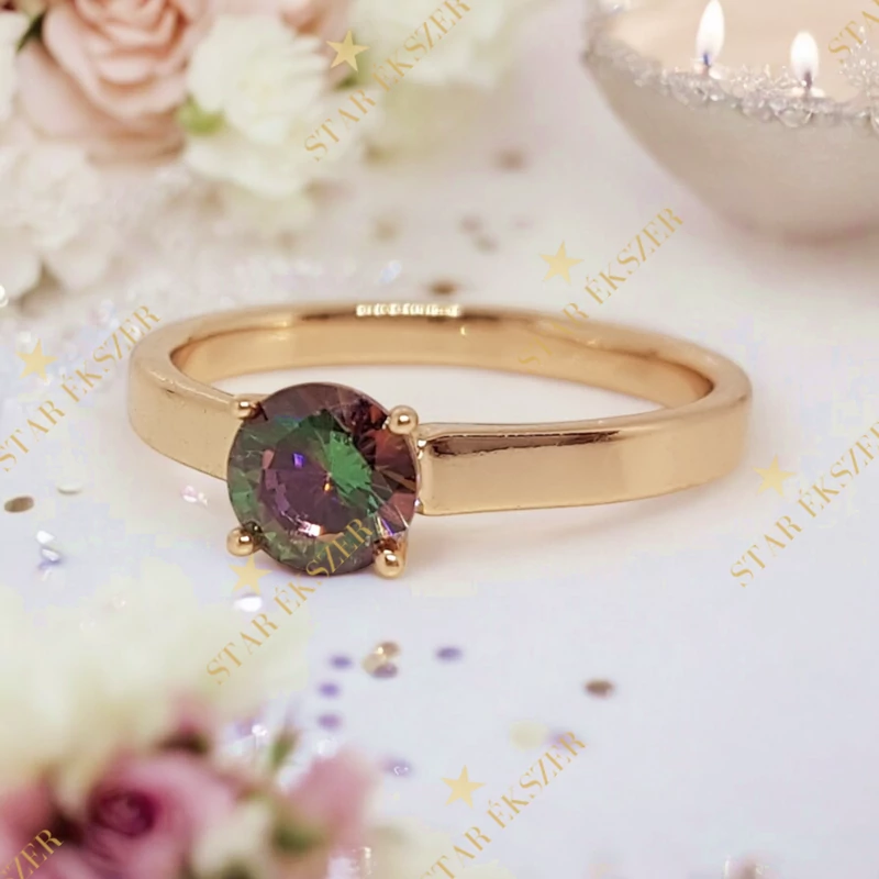 Galaxis 18K antiallergén Gold Filled gyűrű 62-es