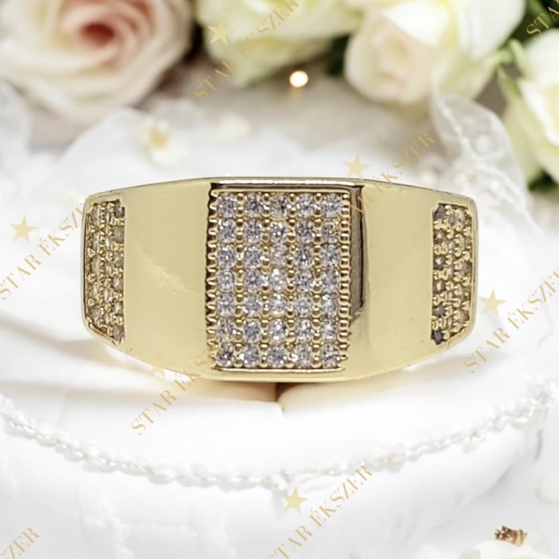 Messina 14K antiallergén Gold Filled gyűrű 52-es