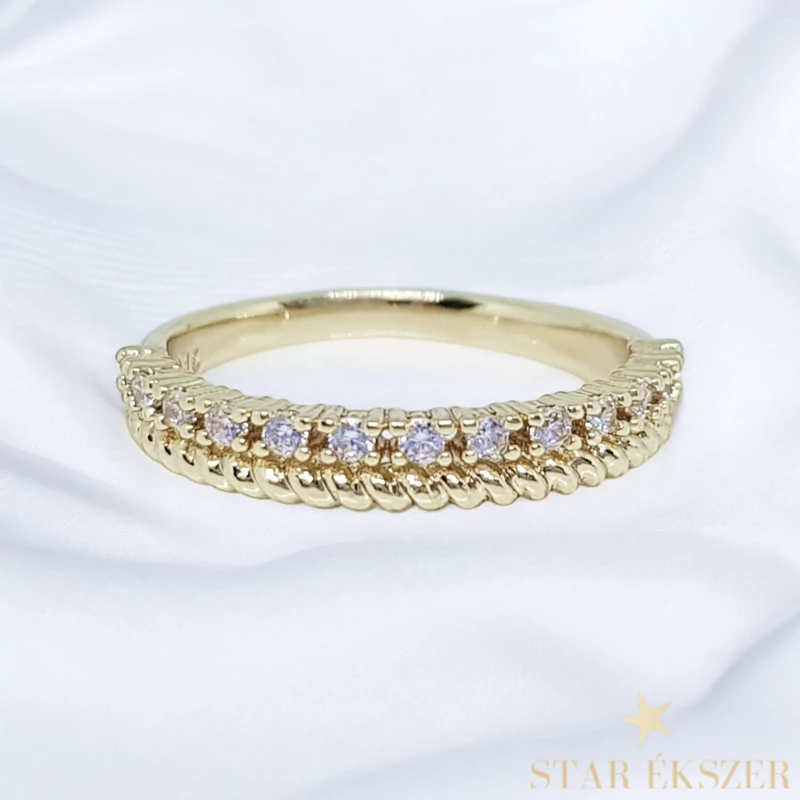Monza 14K antiallergén Gold Filled gyűrű 57-es