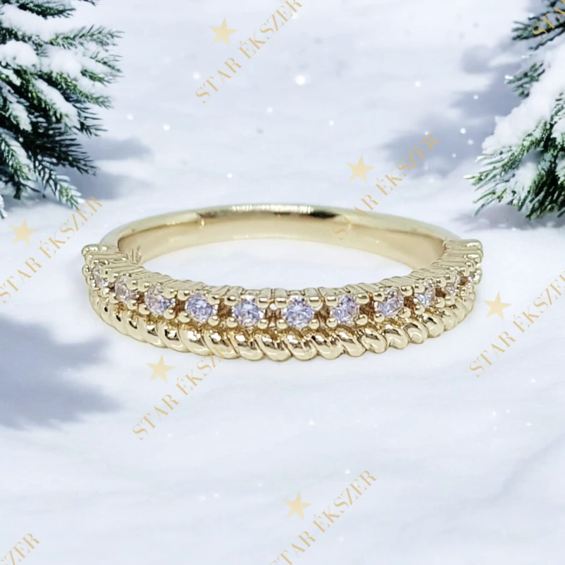 Monza 14K antiallergén Gold Filled gyűrű 57-es
