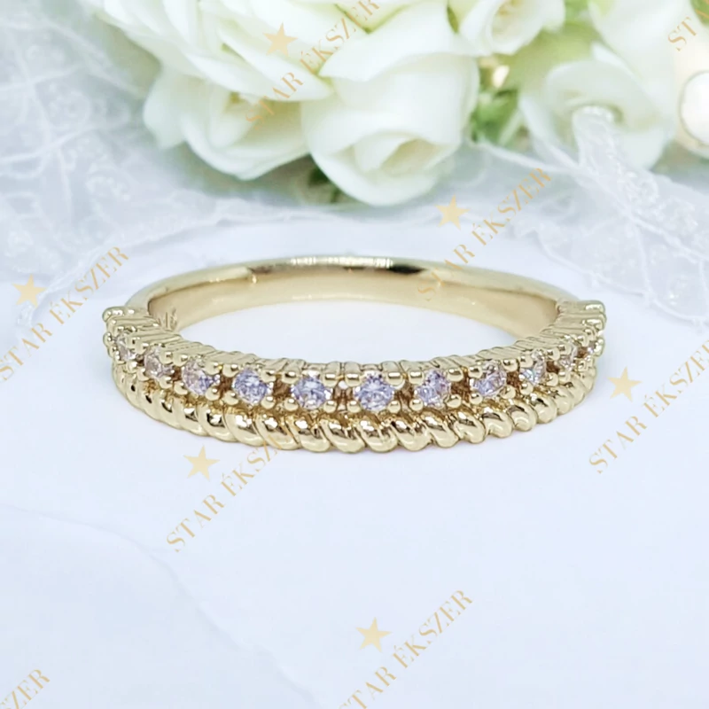Monza 14K antiallergén Gold Filled gyűrű 57-es