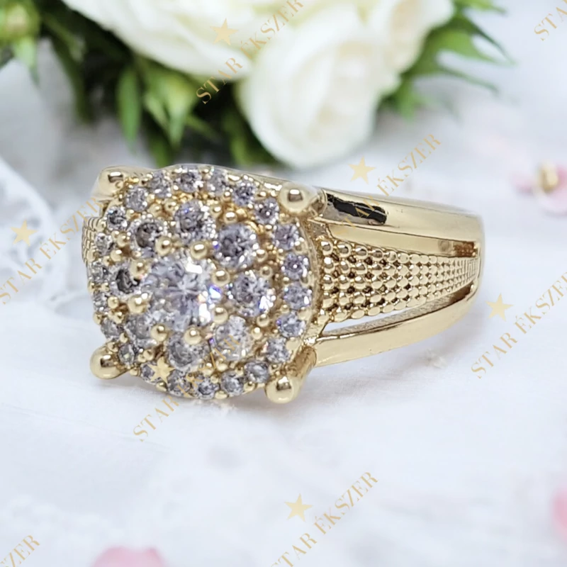 Sassari 14K antiallergén Gold Filled gyűrű 54-es