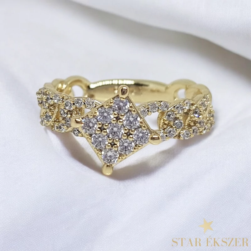 Nóra 14K Gold Filled antiallergén gyűrű 52-es