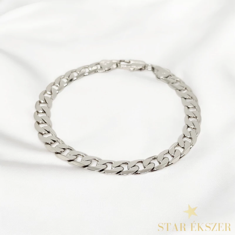 Hans White Gold Filled antiallergén hagyományos karkötő 19cm