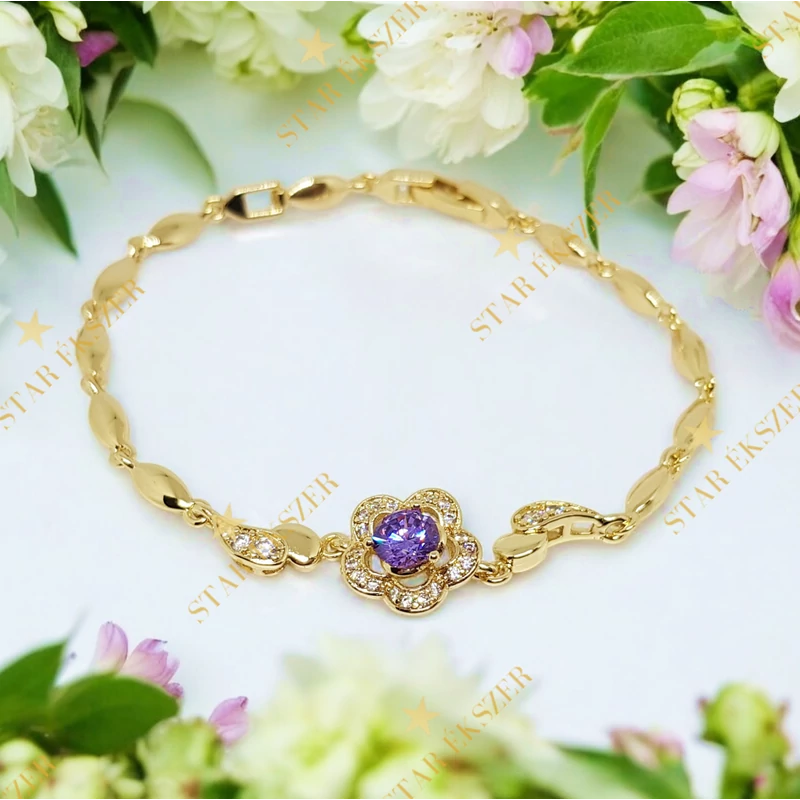 Ariel 14K Gold Filled antiallergén karkötő 19cm 