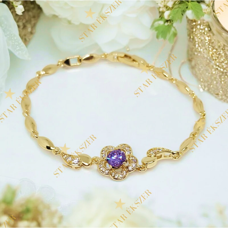 Ariel 14K Gold Filled antiallergén karkötő 19cm 