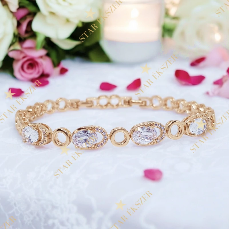 Napoli 18K Gold Filled antiallergén karkötő 17/19cm 