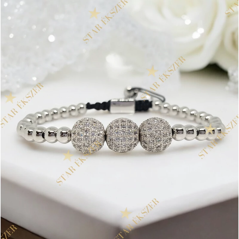 Shamballa White Gyöngykarkötő