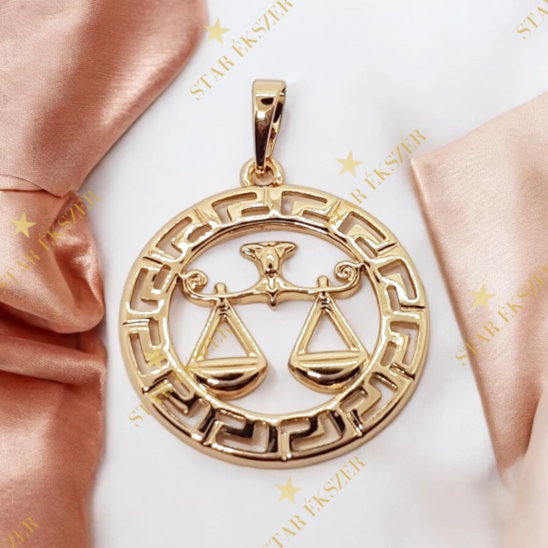 Horoszkópos Antiallergén Gold Filled medál Mérleg