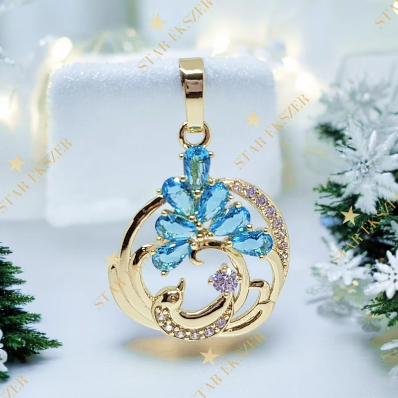 Alicante 14K Gold Filled antillergén medál türkiz