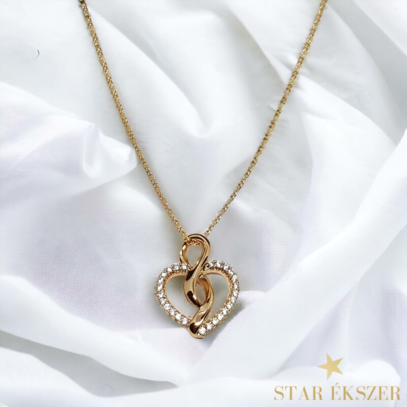 Melani Gold Filled szív medálos nyaklánc 45cm