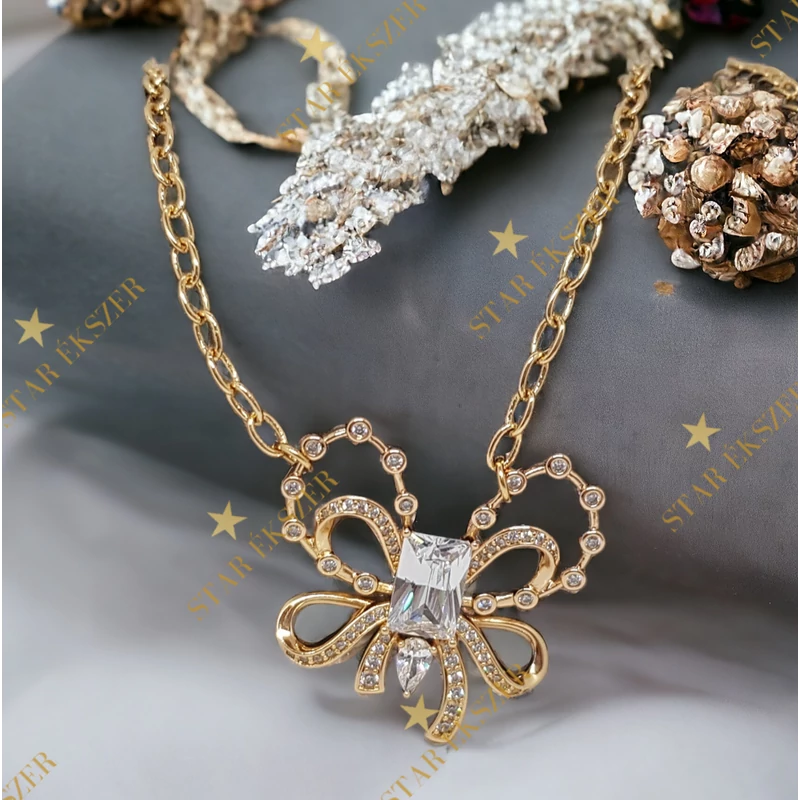 Pillangós Gold Filled Nyakék 45cm