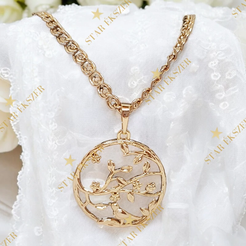 Kiara Gold Filled Nyaklánc madaras medállal 60cm
