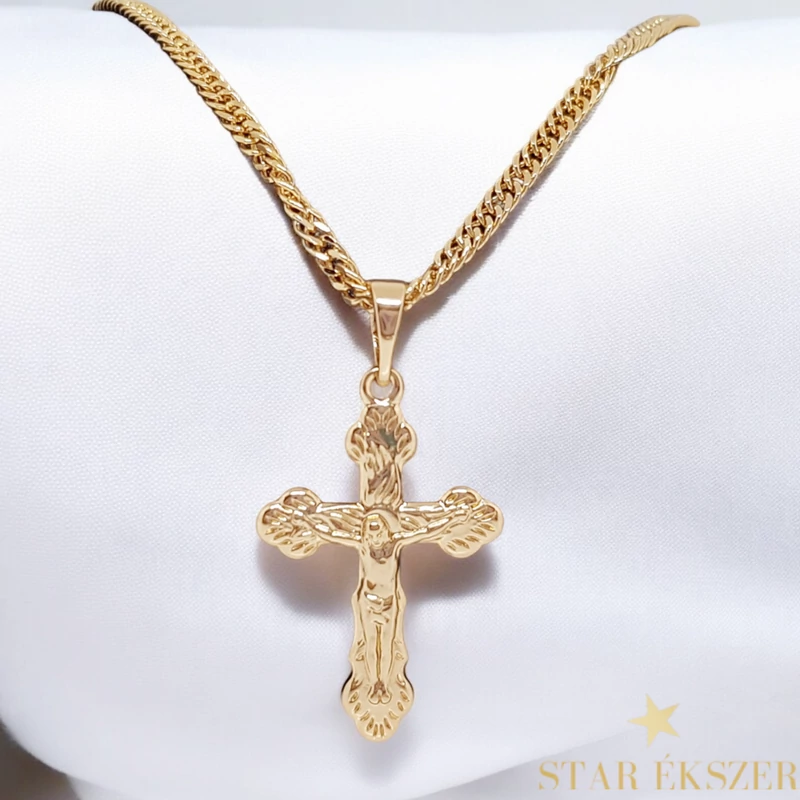 Dorien Gold Filled kereszt medálos nyaklánc 55cm