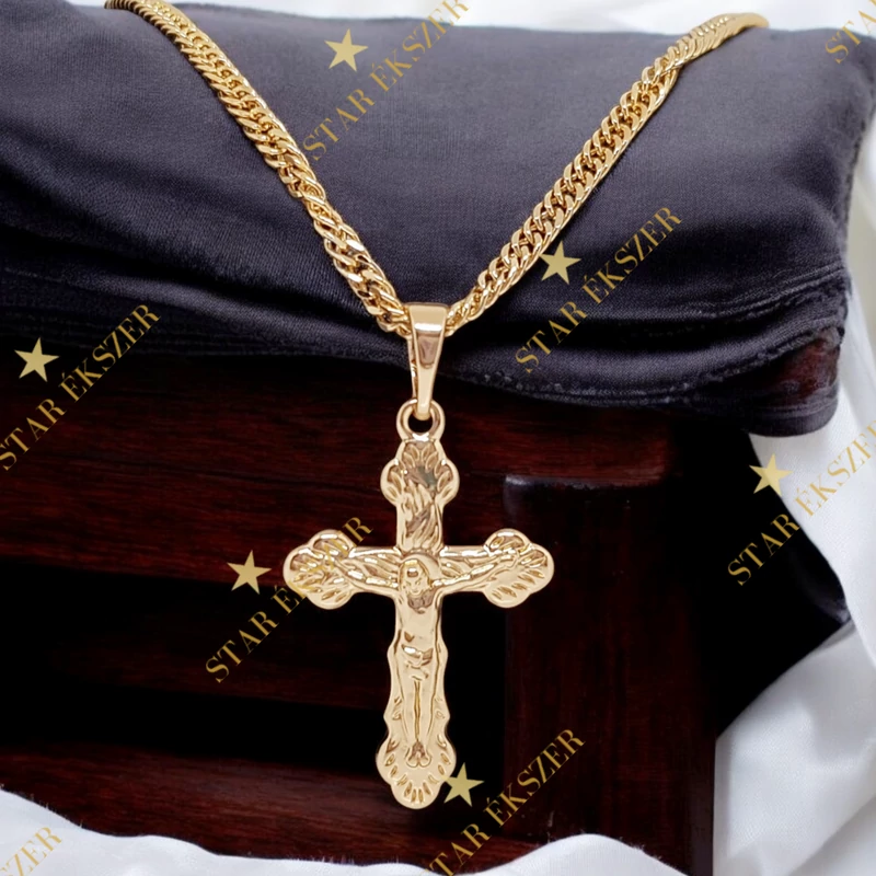 Dorien Gold Filled kereszt medálos nyaklánc 55cm