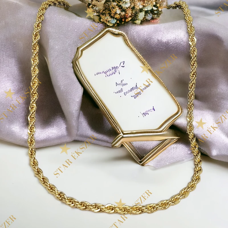  Berta 14K Gold Filled antiallergén csavart Nyaklánc 45cm