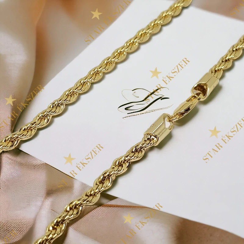  Berta 14K Gold Filled antiallergén csavart Nyaklánc 50cm
