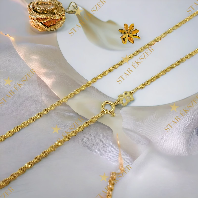 Sodrott 14K Gold Filled antiallergén Nyaklánc 45cm