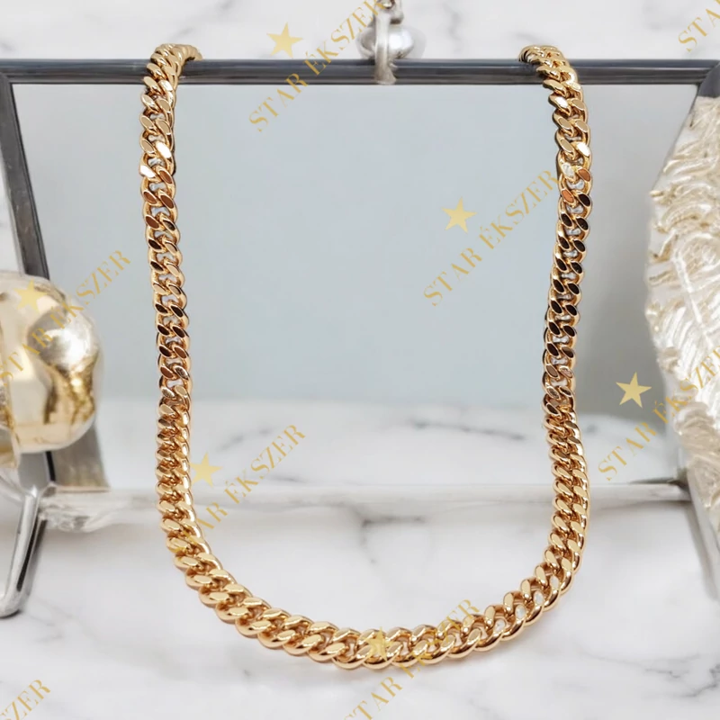 Elenor 18K antiallergén Nyakék 50cm