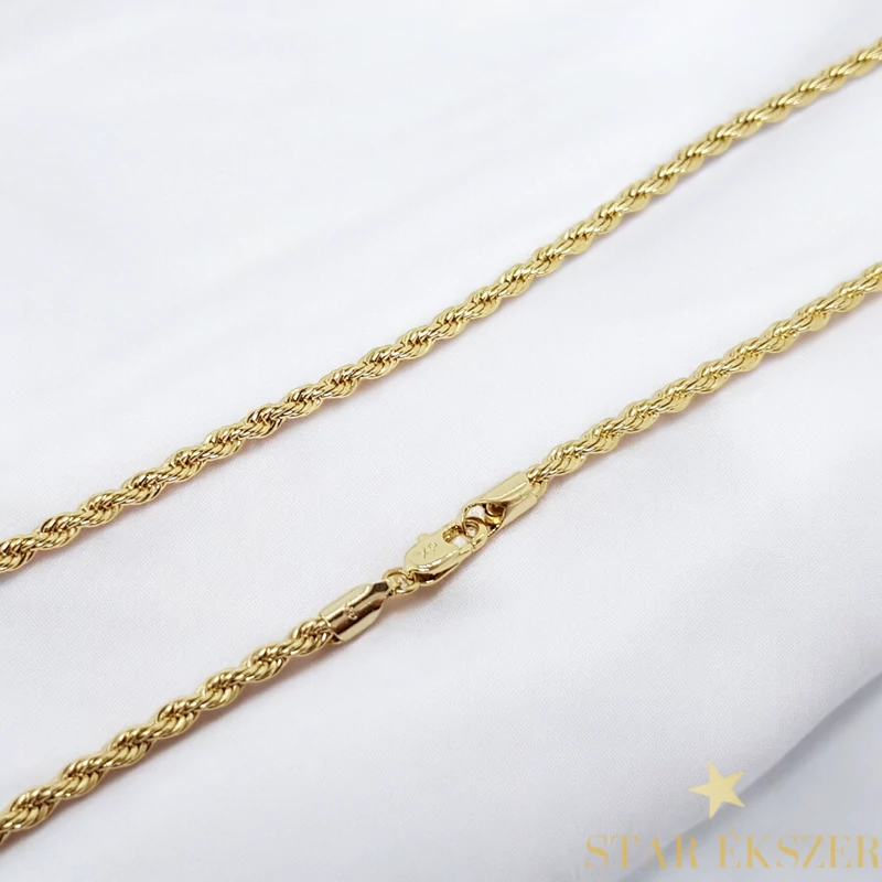  Berta 14K Gold Filled antiallergén csavart Nyaklánc 45cm