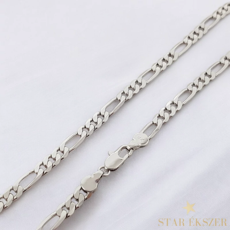 Figaro White Gold Filled antiallergén férfi nyaklánc 60cm