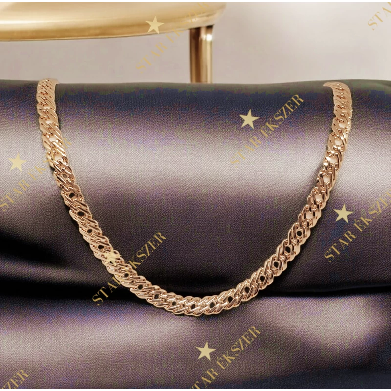 Halszálkás 18K G.F antiallergén nyaklánc 50cm/4mm